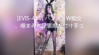 [EVIS-411] パンストW痴女、唾まみれ足裏擦り付け手コキ